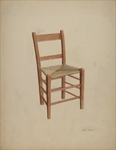 Chair (handmade), c. 1941.