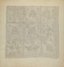Quilted Coverlet, c. 1938.