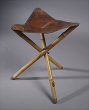 Folding stool, before 1932.
