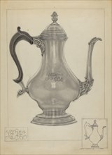 Silver Coffee Pot, c. 1936.
