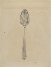 Silver Soup Spoon, c. 1936.