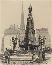 Brunnen am Fischmarkt, 1893.