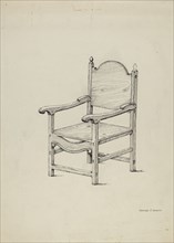 Chair (Scale Drawing), 1936.