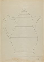 Covered Water Pitcher, 1936.