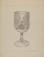 Molded Water Glass, c. 1937.
