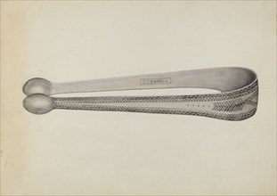 Silver Sugar Tongs, c. 1936.