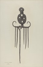 Skewers and Holder, c. 1940.