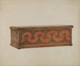 Small Carved Chest, c. 1939.