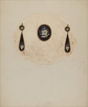 Brooch and Earrings, c. 1936.