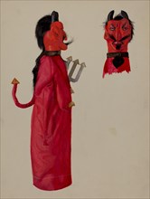 Hand Puppet - Devil, c. 1936.