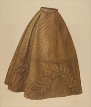 Quilted petticoat, 1935/1942.