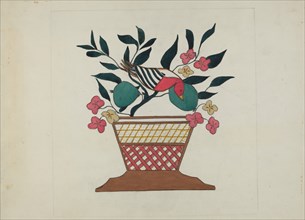 Silk Applique Quilt, c. 1936.