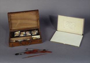 Watercolour box, before 1932.