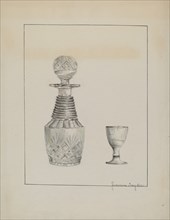 Decanter and Glass, 1935/1942.