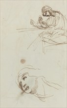 Figure Studies [verso], 1780s.