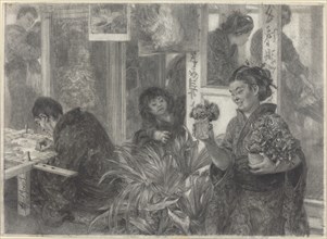 Japanese Artist at Work, 1886.