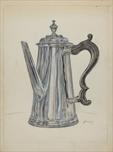 Silver Chocolate Pot, c. 1936.
