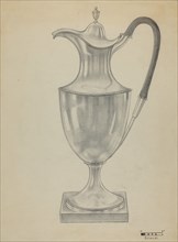 Silver Hot Water Pot, c. 1936.