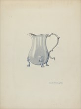 Silver Jug for Cream, c. 1940.