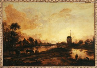 Sunset over the Issel, c.1645.