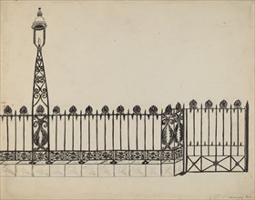 Wrought Iron Fence, 1935/1942.