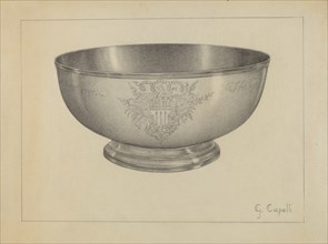 Silver Baptismal Bowl, c. 1936.