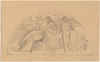 Study for a Lunette, 1890/1897.