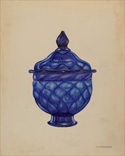 Sugar Bowl with Cover, c. 1936.
