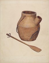 Batter Jug with Paddle, c. 1940.