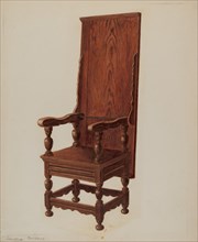 Jacobean Chair-table, 1935/1942.