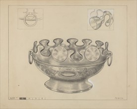 Silver Monteith Bowl, 1935/1942.