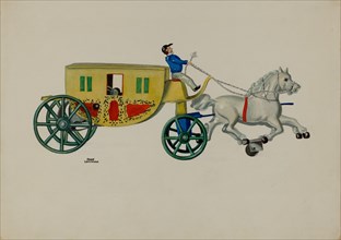Toy - Two Horse Hack, 1935/1942.