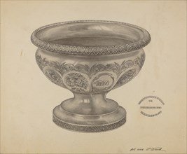 Silver Christening Bowl, c. 1937.