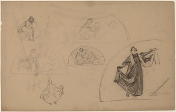 Studies for a Lunette, 1890/1897.