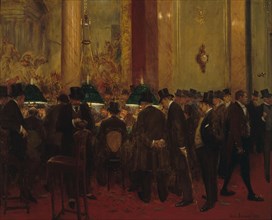 Au cercle, 1908. Gentlemen's club.