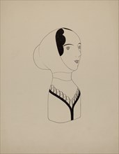 Hat Mannequin and Bonnet, c. 1937.