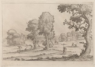 Men Fighting in a Landscape, 1638.