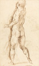 Nude Man Seen from Behind [verso].