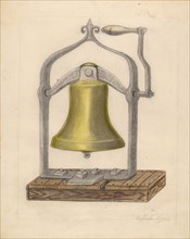 Portable Brass Hand Bell, c. 1936.