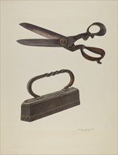 Tailor's Shears and Iron, c. 1939.