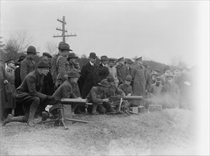 Army, U.S. Machine Gun Tests, 1918.