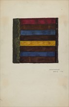 Silk Quilt - Roman Stripe, c. 1939.