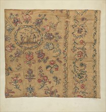 Embroidered Cotton Blanket, c. 1939.