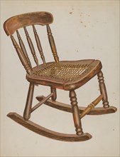 Rocking Chair, Small, Child's, 1937.