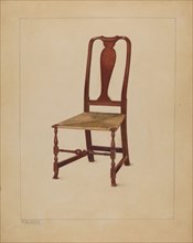 Side Chair (one of a pair), c. 1936.