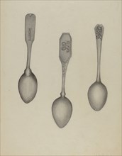 Silver Fiddle Head Spoon, 1935/1942.