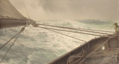 Stern of the Alda, rough seas, 1905.