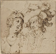 Cavalier with a Harlot, 17th century.