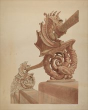 Iron Fence - Sea Horse Design, c. 1936.