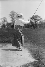 Mrs. L.O. Cameron - Playing Golf, 1913.